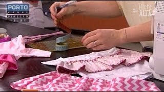 Fazer um vestido de criança com uma T-Shirt - Costura com Riera Alta