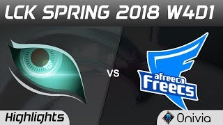 KDM vs AFS Highlights Game 1 LCK Spring 2018 W4D1 Kongdoo Monster vs Afreeca Freecs by Onivia