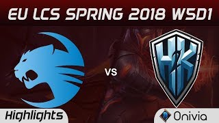 ROC vs H2K Highlights EU LCS Spring 2018 W5D1 Team Roccat vs H2K Gaming by Onivia