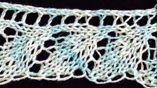 Кромочный узор - Кружевные листья (Lace Leaf Edging)