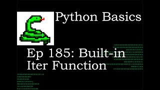 Python Basics Iter Function