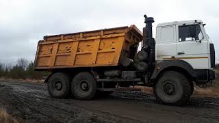 Первое боевое крещение Маз 6517X9 (Первая работа)