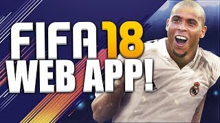 FIFA 18 WEB APP! WEB APP STARTER PACKS & SBCS! FIFA 18 ULTIMATE TEAM