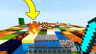 RASTGELE DÜZ BLOK DÜNYASI ÜZERİNDE HAYATTA KALABİLİRMİSİN ? - Minecraft
