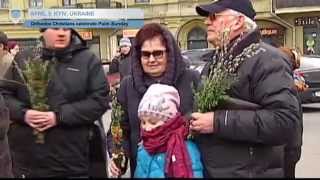 Orthodox Christians Celebrate Palm Sunday: Priests in Kyiv bless pussy willow branches