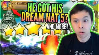 EXACT Nat 5 Of His DREAMS! - *MASSIVE SALT* / Quality Nat 5s! - Summoners War