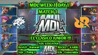 EVOS ESPORTS vs RRQ SENA [ MATCH 1 ] - MDL ID S1.