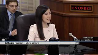 Catherine Fournier questionne Simon Jolin-Barrette à l’étude des crédits immigration 2019-2020