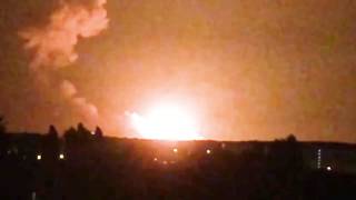 Под Винницей горят военные склады. Взрыв складов в Калиновке. 26.09.2017