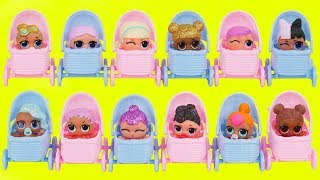 LOL Surprise Dolls Lil Sisters in Baby Strollers