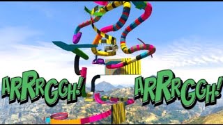 ULTRA SKILL TEST - Super Hard LEVEL ASIAN Mega Parcours - Kaffee Raged ;) - GTA5 Custom Races