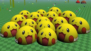 New Agario 3D 1st Place Challenge With Pikachu Team - ( Biome3D - Agar.io 3D Clone Live Stream )