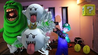 実写版 ルイージマンション3 Luigi Mansion 3 in Real Life アニメ 寸劇