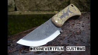 making a custom tactical bushcraft knife