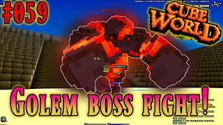 Cube World Videos Deutsch #059 Golem Boss Fight! Cubeworld German HD