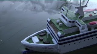 RC Ship RC Schiff MS Estonia Abendfahrt im Treiböl
