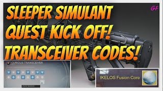 Destiny Curious Transceiver Code for Sleeper Stimulant