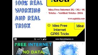 How to get Free internet in idea sim.