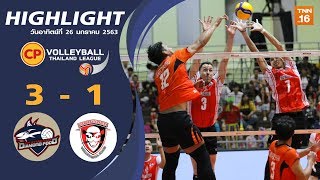 ไฮไลท์ ซีพี วอลเลย์บอล ไทยแลนด์ ลีก สัปดาห์ที่ 2 ไดมอนด์ฟู้ด วีซี พบ นครราชสีมา เดอะมอลล์ วีซี
