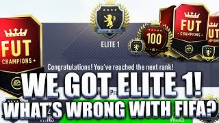 WE GOT ELITE 1 IN FUT CHAMPS WEEKEND LEAGUE + WHAT'S WRONG WITH FIFA 18 ULTIMATE TEAM