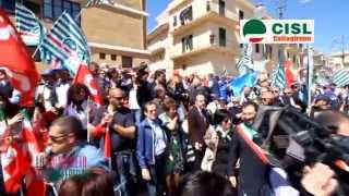 Primo Maggio a Pozzallo Ragusa CISL UIL CGil