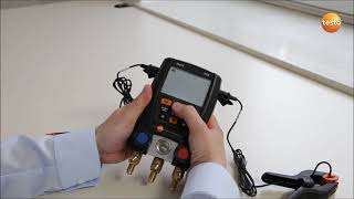 Манометрический коллектор Testo 550. Основные настройки