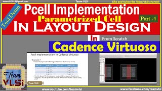 Pcell (parametrized cell) implementation on layout in Cadence Virtuoso | pcell with Example | part-4