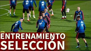 Entrenamiento completo de la Selección española | Diario AS
