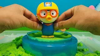 [장난감TV]뽀로로 얼굴만들기 컬러모래놀이 뽀로로 인형 Pororo Friends Doll ColorSand Playing