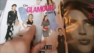 Asmr - Flipping through Glamour Magazine - Whispering / Ramble / Hand Movements =Relaxing=