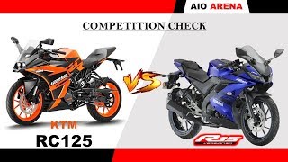 2019 KTM RC125 vs 2019 Yamaha R15 V3.0 ABS