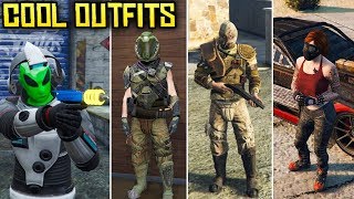 GTA Online - COOL LOOKING OUTFITS! (Aliens, Raiders, Death Race, Doom Guy & More)