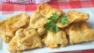 Tapas y pinchos populares: orejas rebozadas.
