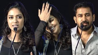 தகராறு செய்த போதை ஆசாமியை VijayAntony என்ன செய்தார்?  Nivetha Pethuraj Speech atThimiru Pudichavan