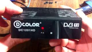 НЕ включается мигает индикатор TV-тюнер D-COLOR DC1201HD
