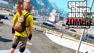 Зомби Апокалипсис в GTA 5 - ТОЛПА ЗОМБИ. ОГНЕСТРЕЛЬНОЕ ОРУЖИЕ.