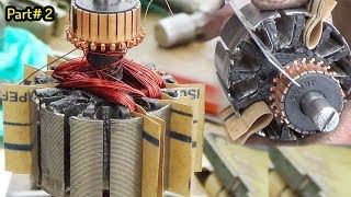 How to Rewind a AC Armature 12 Slat 24 Commutator Tooth Juicer Blender Machine Part# 2 DIY