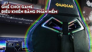 GHẾ CHƠI GAME LED RGB ĐIỀU KHIỂN BẰNG PHẦN MỀM??? GAMDIAS P1L REVIEW
