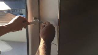 DIY Fenstergriff mit Sperrknopf montieren