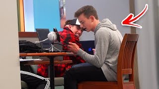 RAPPING INAPPROPRIATE SONGS in the LIBRARY PRANK!
