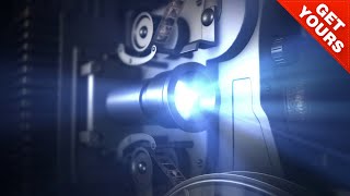 I will reveal your logo with a vintage PROJECTOR cinema video intro