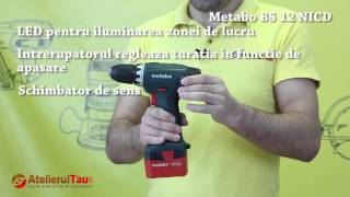 Masina de gaurit si insurubat cu acumulator Metabo BS 12 NI CD - AtelierulTau.ro - WunderHaff