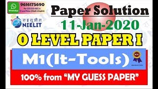 Paper Solution it tools  11-Jan2020