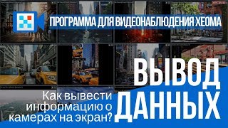 Система видеонаблюдения Xeoma: как вывести информацию о камерах на экран