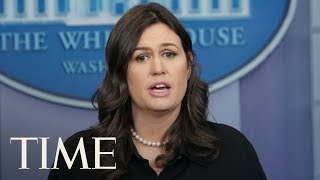 White House Press Briefing After Trump Claims He Didn't Know About Stormy Daniels Payment | TIME