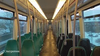Metrorit in sneeuw: De Akkers - Pernis Rotterdam 2019