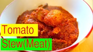 How To Make Tomato Stew |  Nigerian Meat Stew (Blend Method)