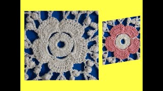 Цветок крючком для Ирландского кружева.МК. для начинающих.