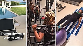 LeBron James Working Out With His Wife During Off Season, Sending Cryptic Messages About His Future?