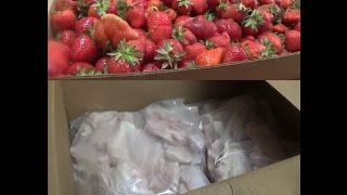 My Zaycon Chicken Thighs and Sweet Strawberries from the Strawberry Patch